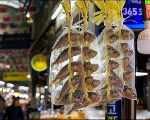 Traditional dried yellow corvina fish Jungbu Dried Seafoods Market Seoul